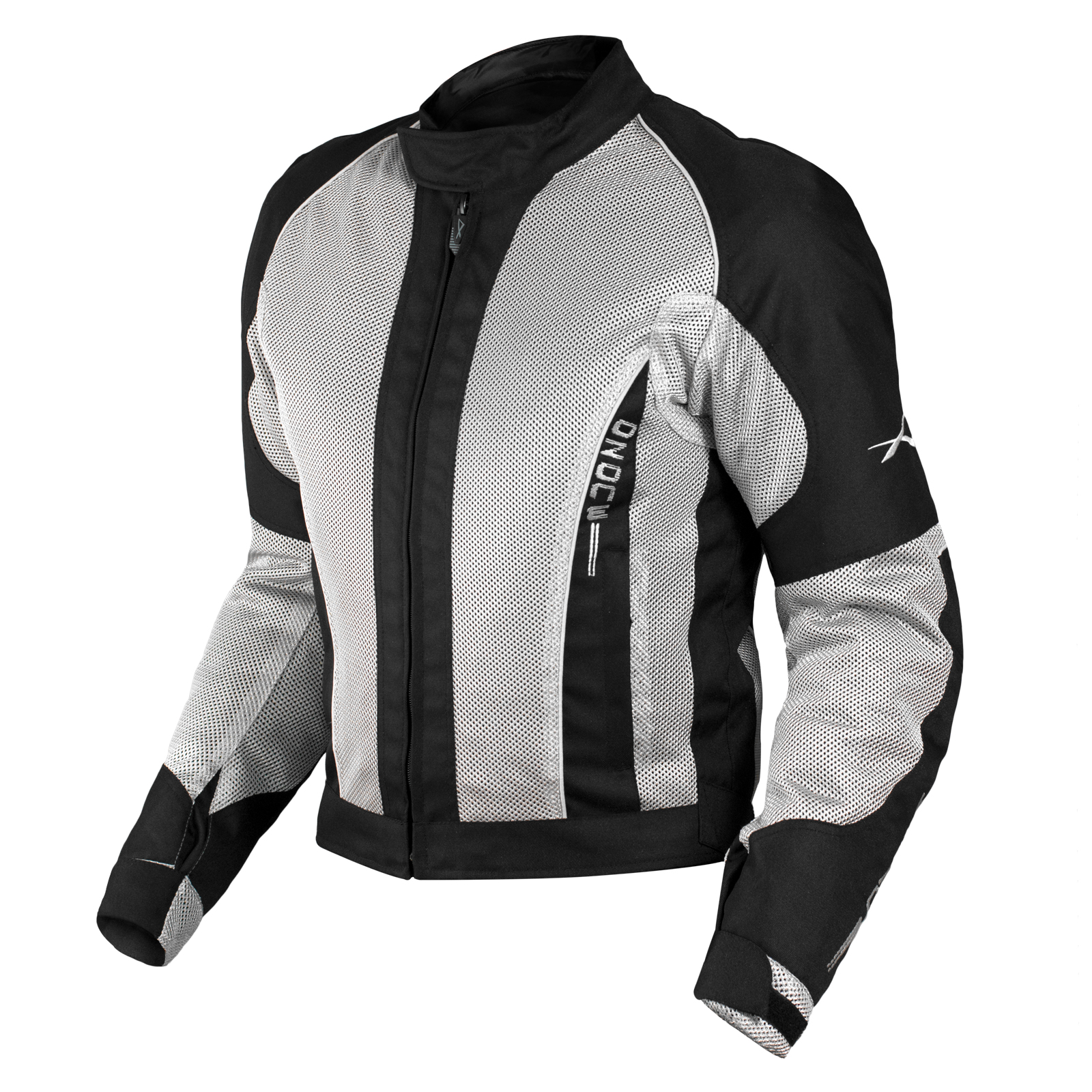 Giacca Giubbino Mesh Traforato Traspirante Tessuto Tecnico Moto Sport Grigio - Imagen 8 de 15
