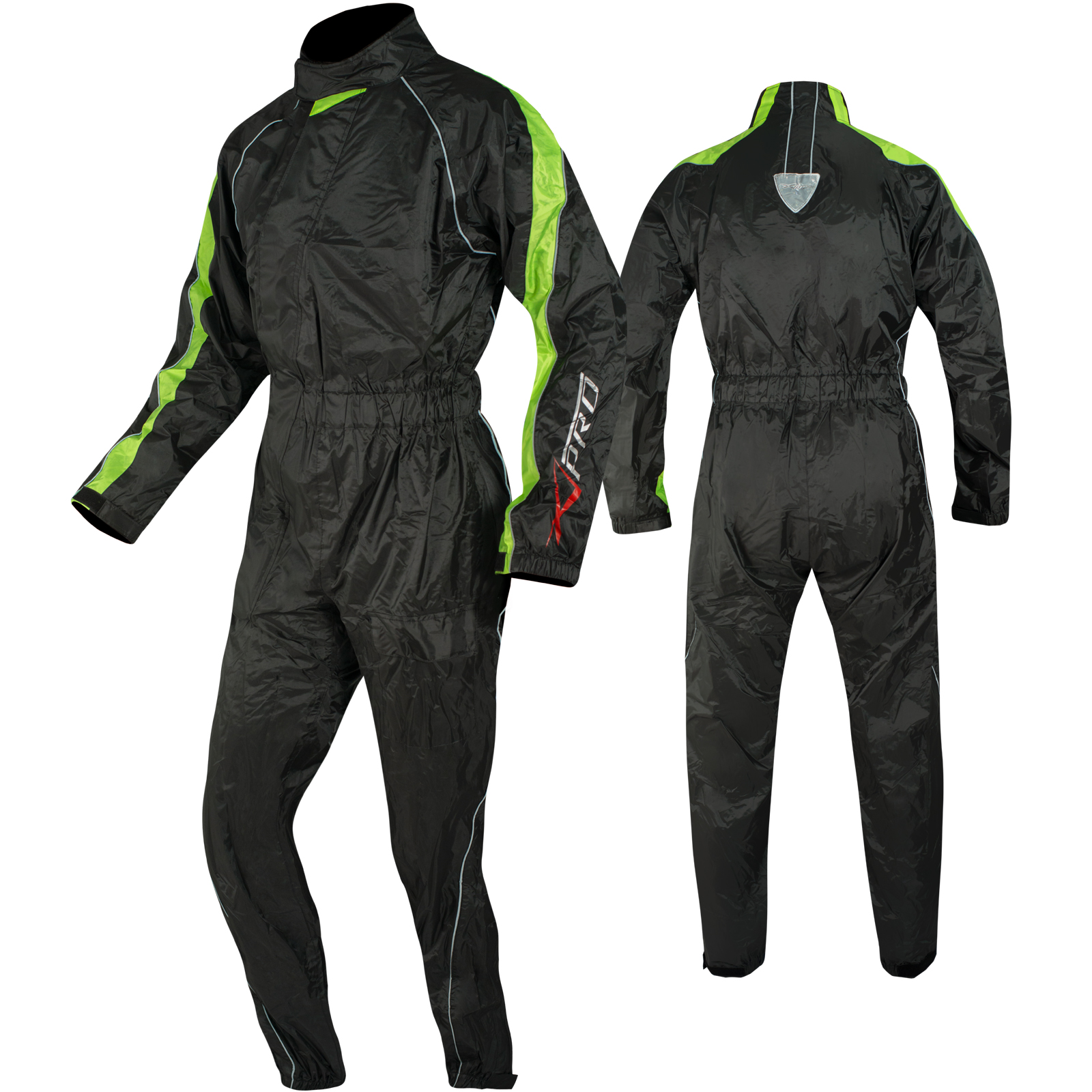 Motorcycle Motorbike Scooter One 1 pc Waterproof Full Body Over Rain Suit - Picture 36 of 62
