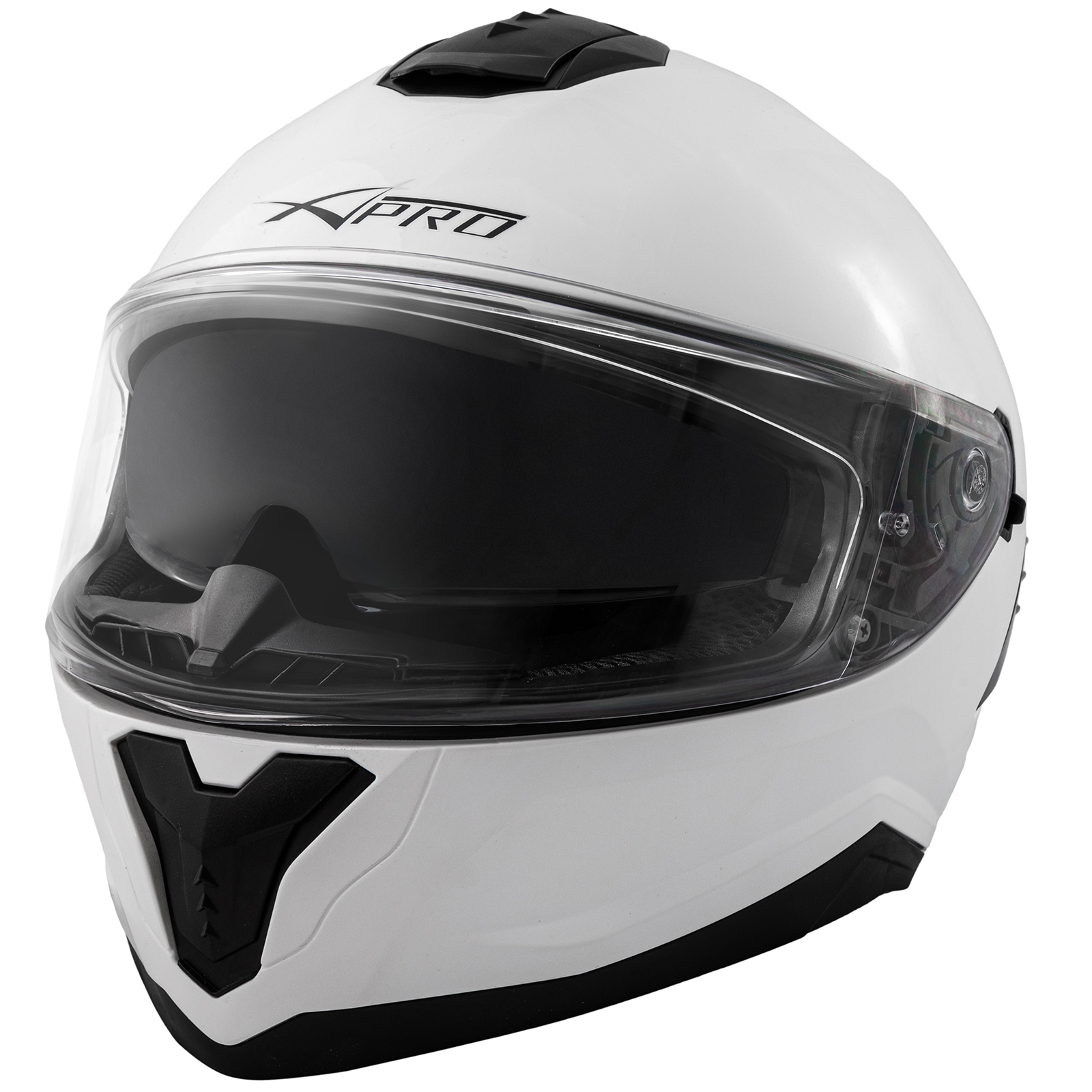A-Pro Motorhelm, motorfiets, scooter, jethelm, intern zonnevizier, wit, maat S A-Pro Motorhelm, motorfiets, scooter, jethelm, intern zonnevizier, wit, maat S