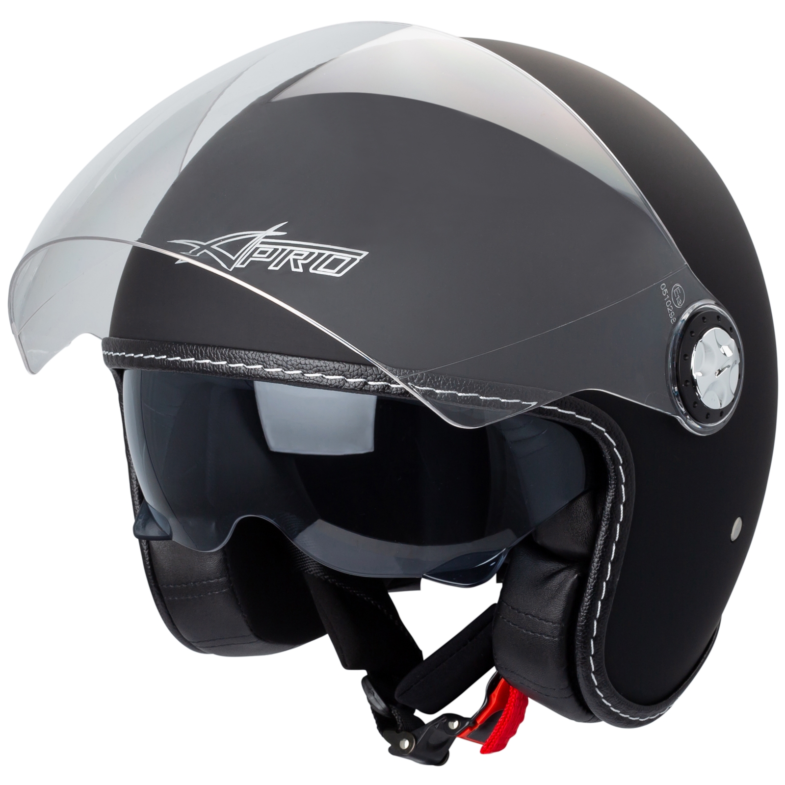 Casco Moto Jet City Retrò Omologato ECE 22-05 Doppia Visiera scooter | eBay