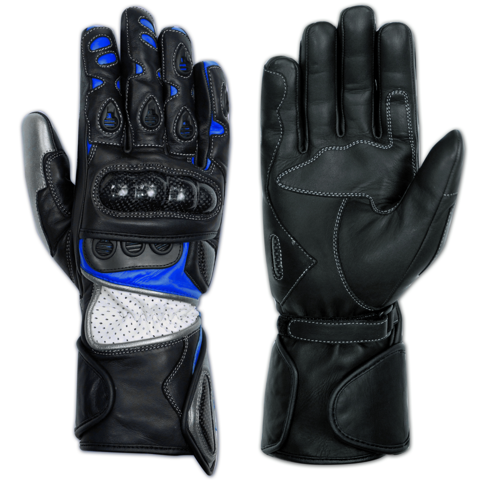 miniatura 3  - Protective Summer Racing Quality Motorcycle Biker Leather Gloves A-pro