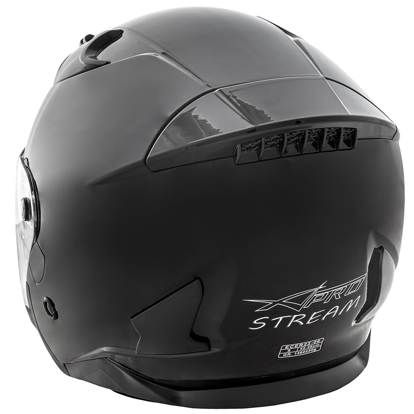 Casco Jet Moto Aperto Visiera Scooter Antigraffio Urbano ECE 22-06 Nero - Imagen 7 de 15