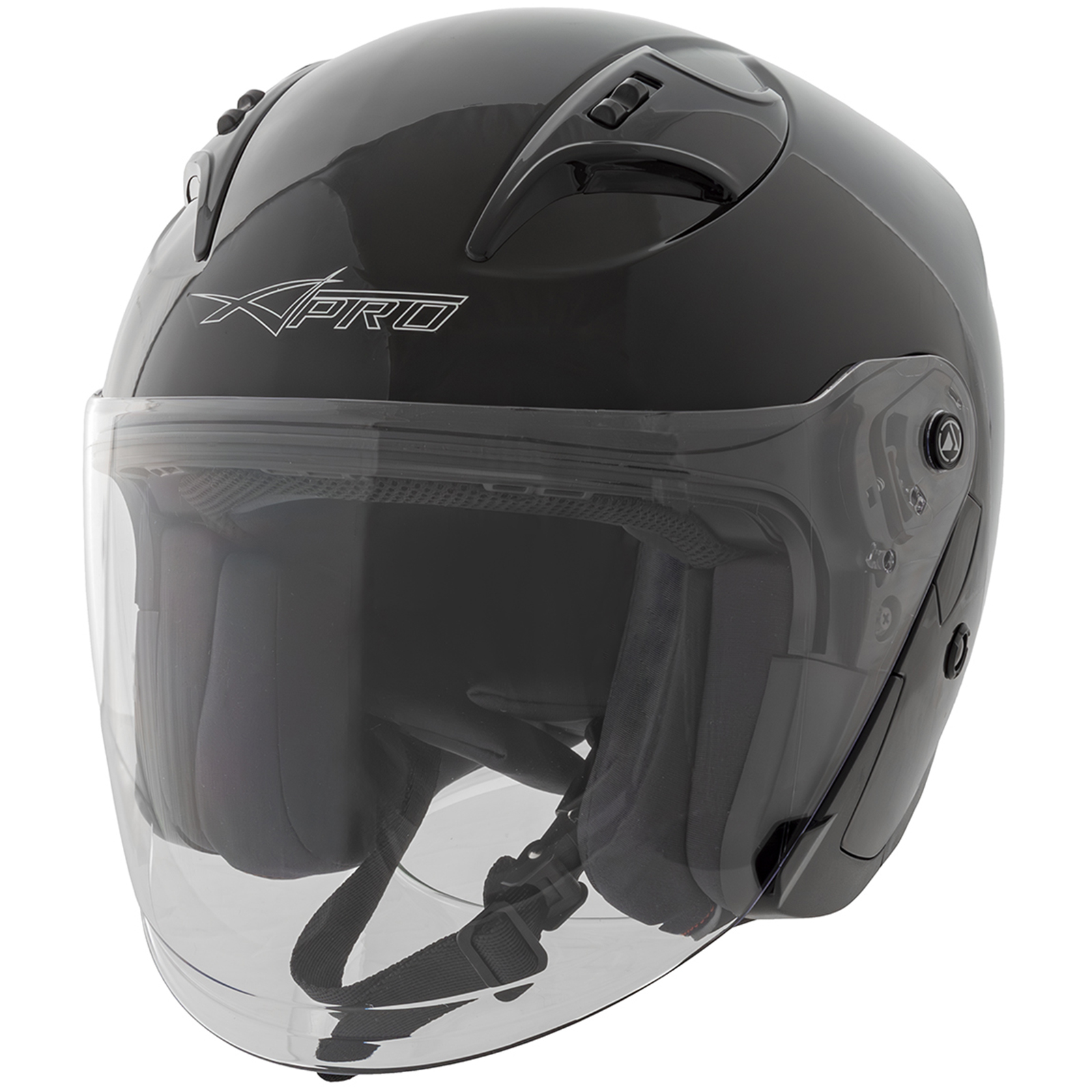 Casco Jet Moto Aperto Visiera Scooter Antigraffio Urbano ECE 22-06 Nero - Imagen 15 de 15