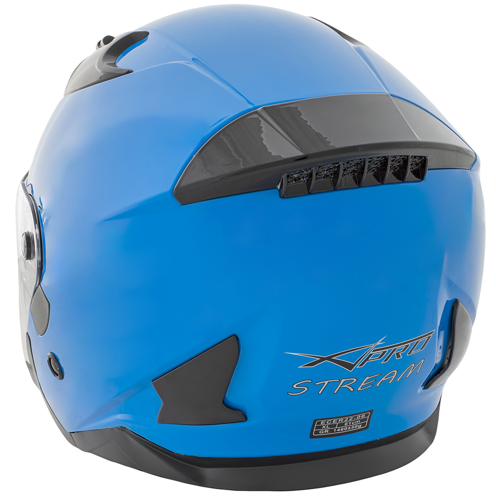 Casco Jet Moto Aperto Visiera Scooter Antigraffio Urbano ECE 22-06 Blu - Imagen 12 de 15