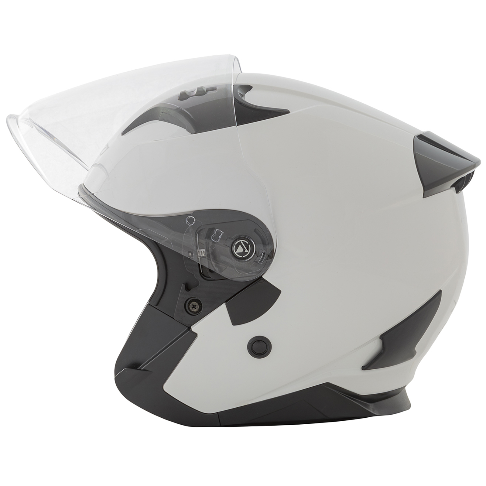 Casco Jet Moto Aperto Visiera Scooter Antigraffio Urbano ECE 22-06 Bianco - Imagen 6 de 15