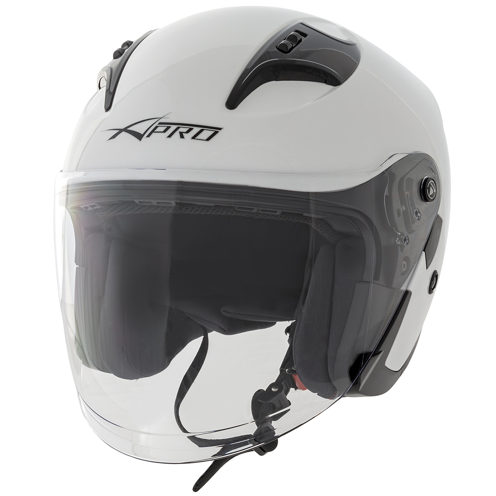 A-PRO Jet Style Motorcycle/Scooter Helmet - ECE 22 Approved, Double Visor, Scratchproof (1-1.2kg)