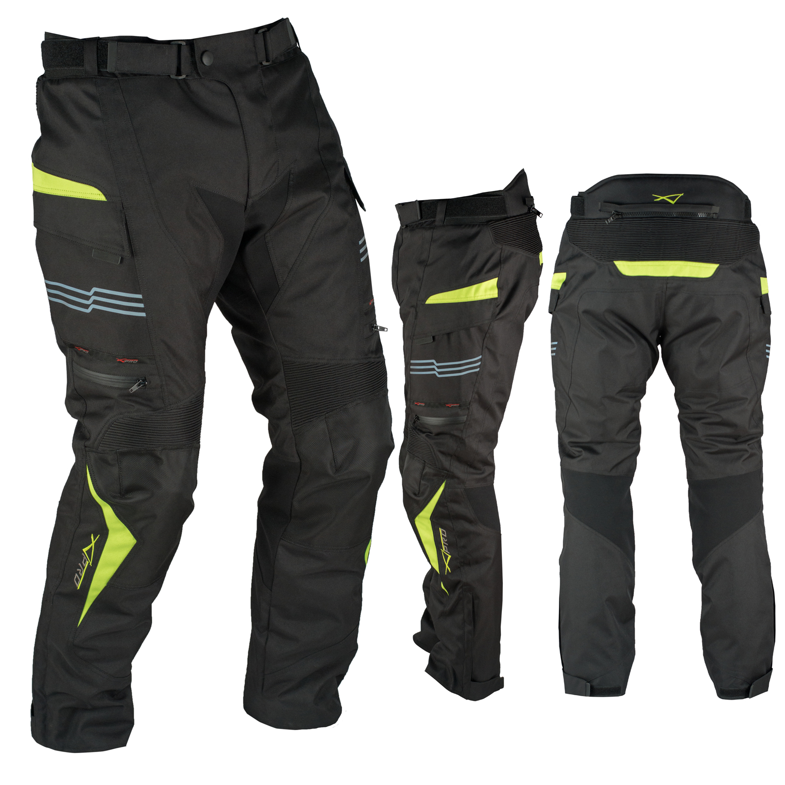 Pantaloni Impermeabile Moto Termica Estraibile Strisce Riflettenti - Imagen 16 de 27
