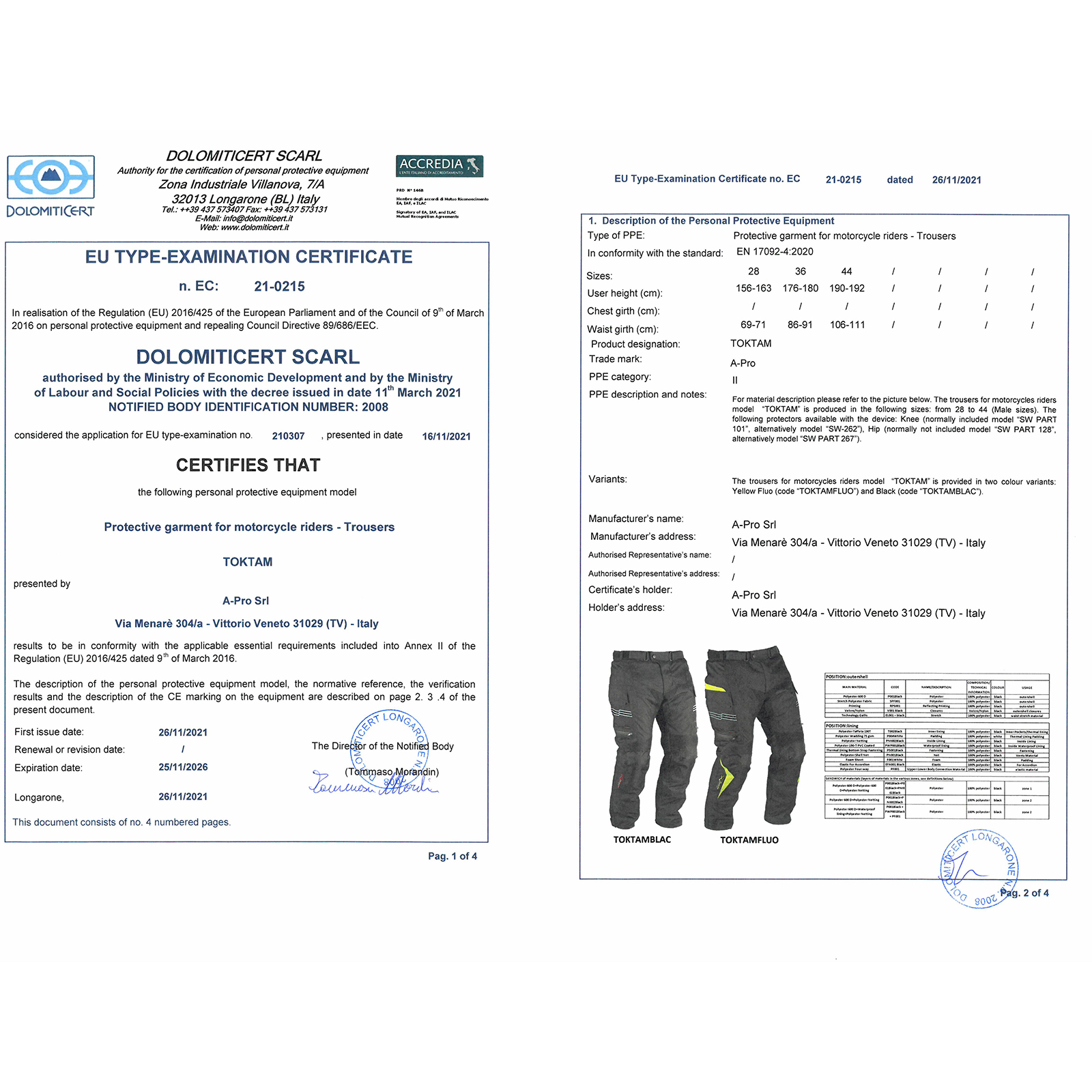 Pantaloni Impermeabile Moto Termica Estraibile Strisce Riflettenti - Imagen 9 de 27