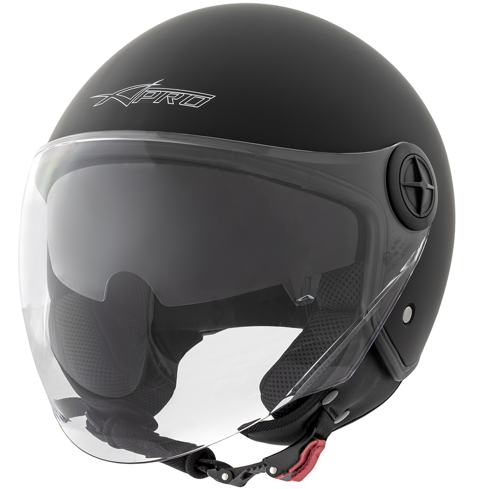 Casco Jet Scooter Moto ECE 22-06 Doppia Visiera Parasole A-PRO - Imagen 35 de 63