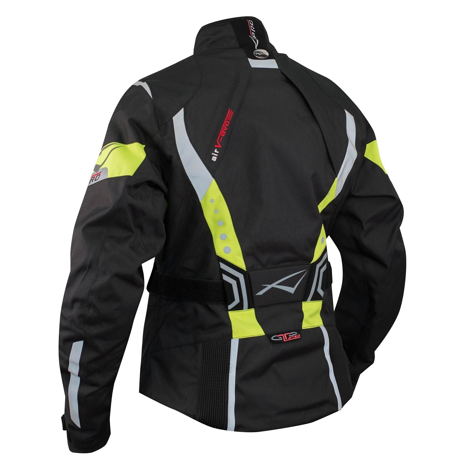 Lady Giacca Moto Donna Impermeabile Termica Sfoderabile Protezioni CE Fluo - Picture 12 of 15