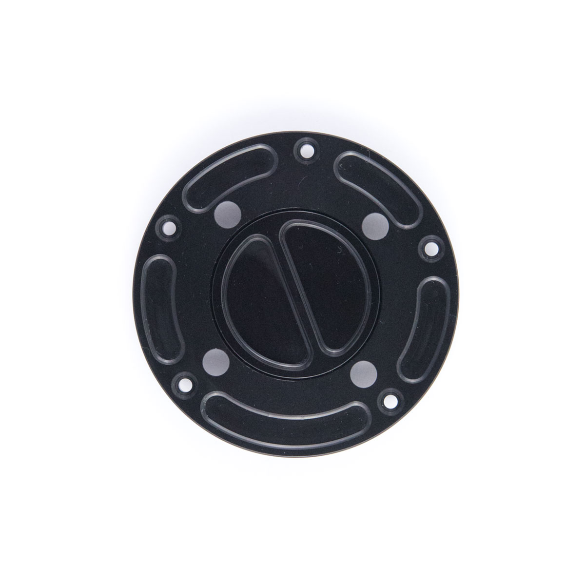 Racing Fuel Cap Black Tank Quick Release Milled Motorbike APRILIA RSV MILLE - Picture 1 of 2