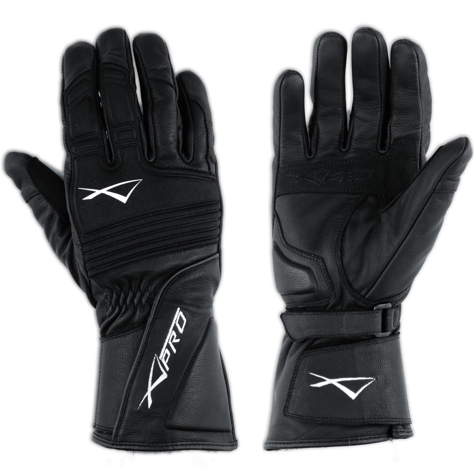 Nuevo Unisex Cuero de la Motocicleta Moto Guantes Protección de Nudillos