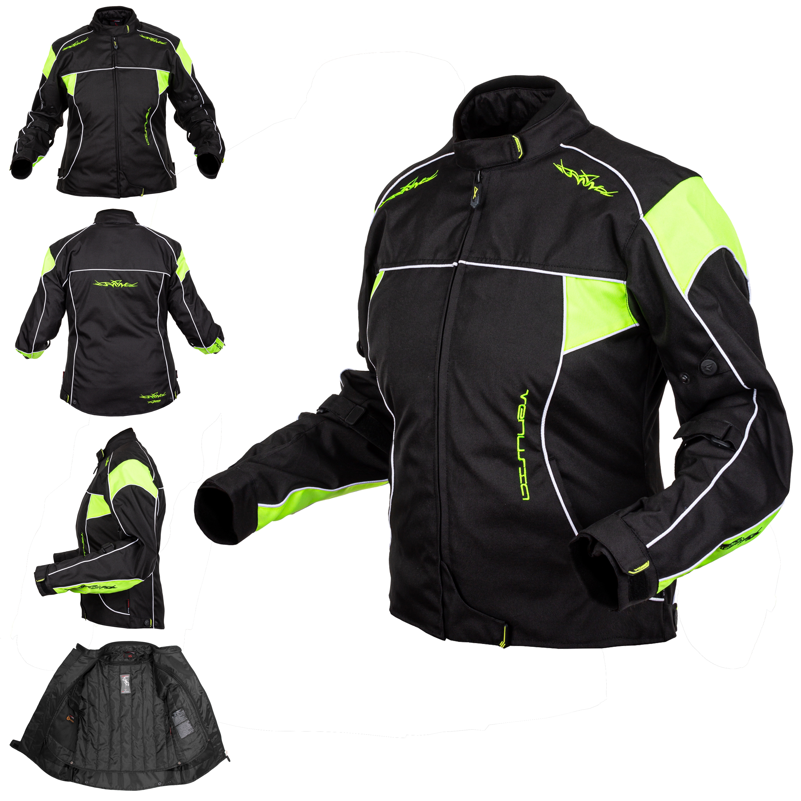 Giacca Lady Moto Donna Tessuto Protezioni CE Termico Sfoderabile Scooter - Imagen 16 de 39