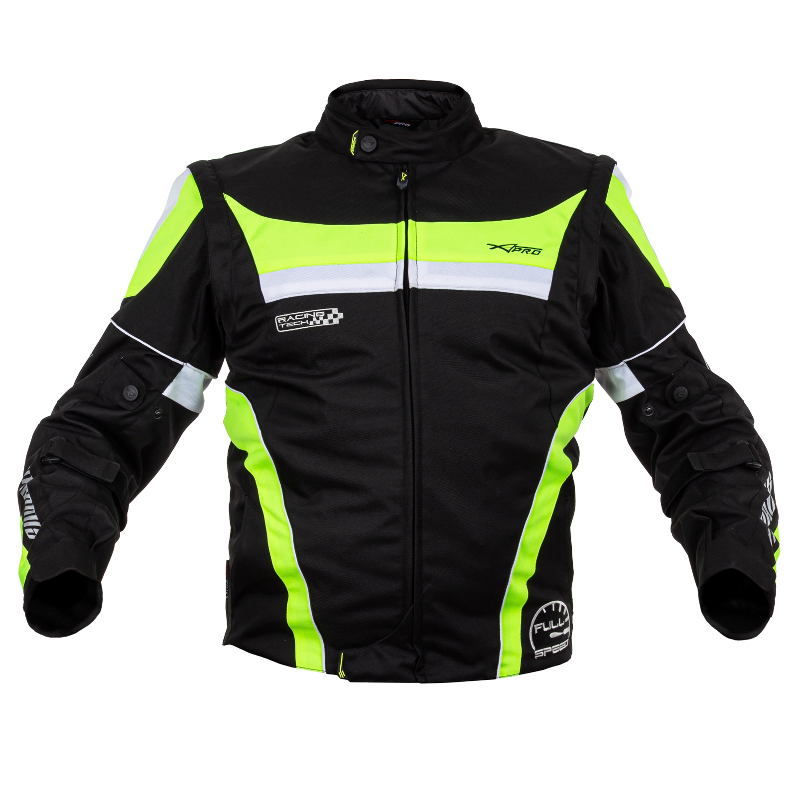 Giacca Moto Manica Staccabile Tessuto Protezioni CE Sfoderabile Gilet Termico - Afbeelding 38 van 63