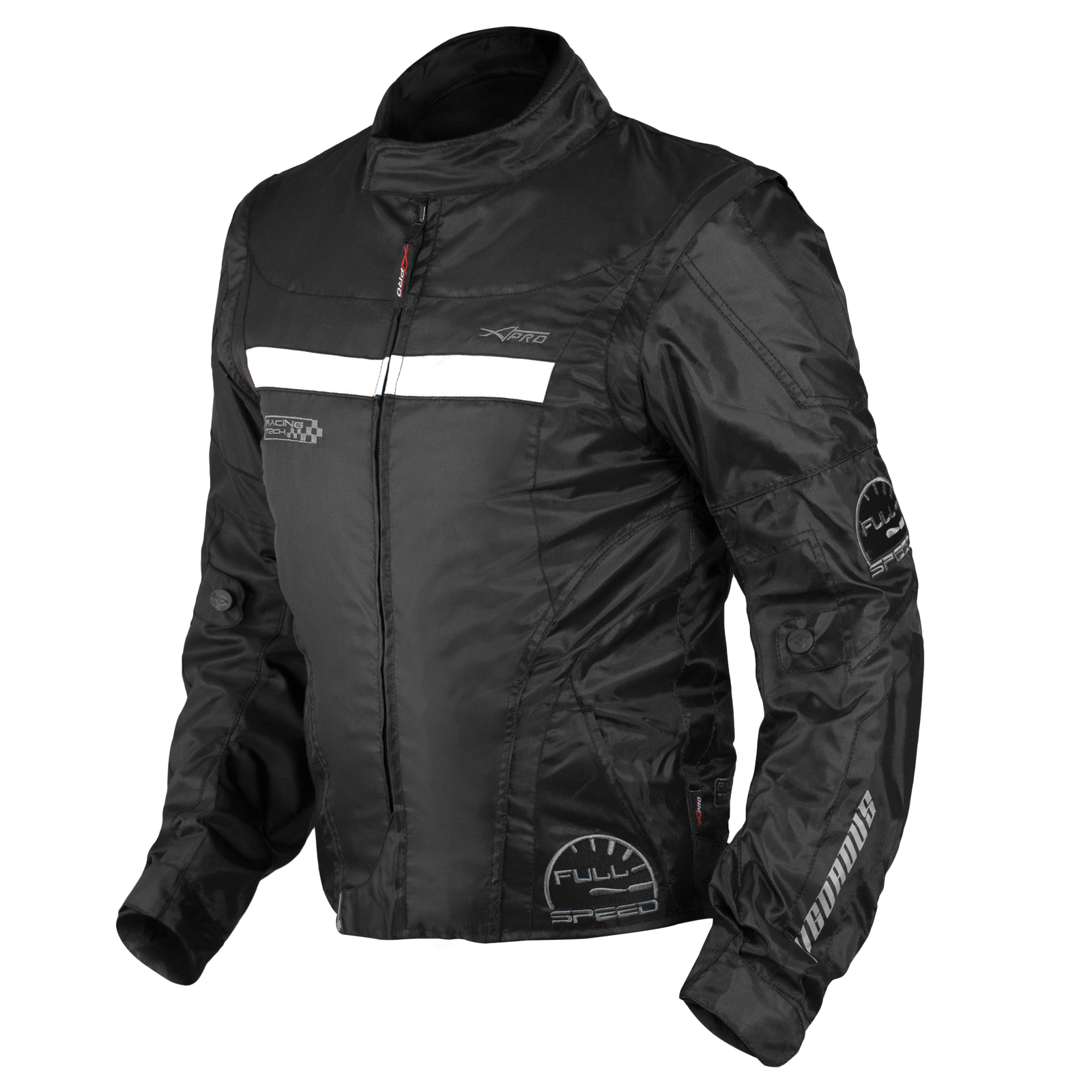 Giacca Moto Manica Staccabile Tessuto Protezioni CE Sfoderabile Gilet Termico - Afbeelding 8 van 63