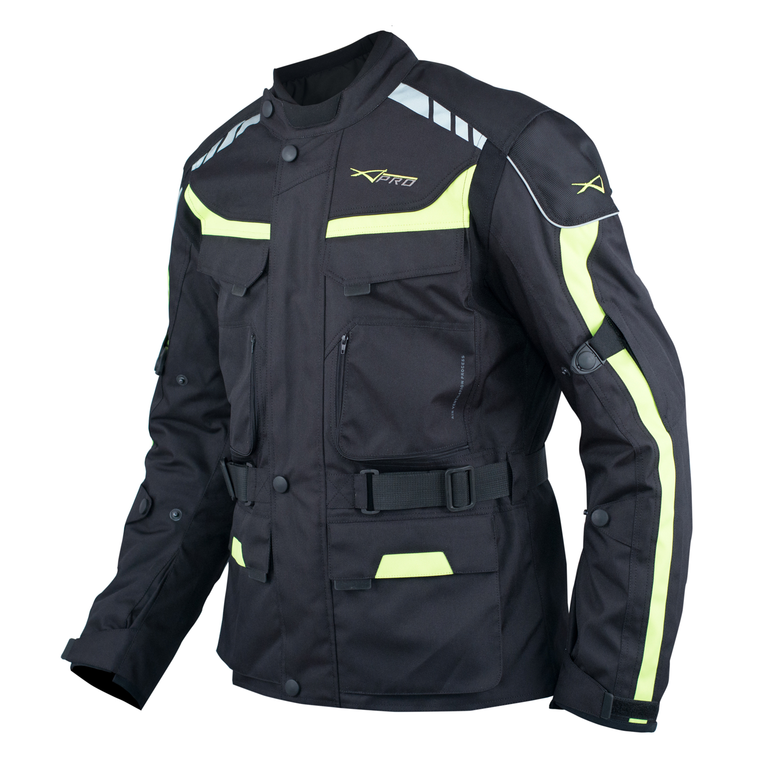 Giacca Impermeabile Moto Tessuto Protezioni CE Scooter Viaggio - Afbeelding 24 van 39