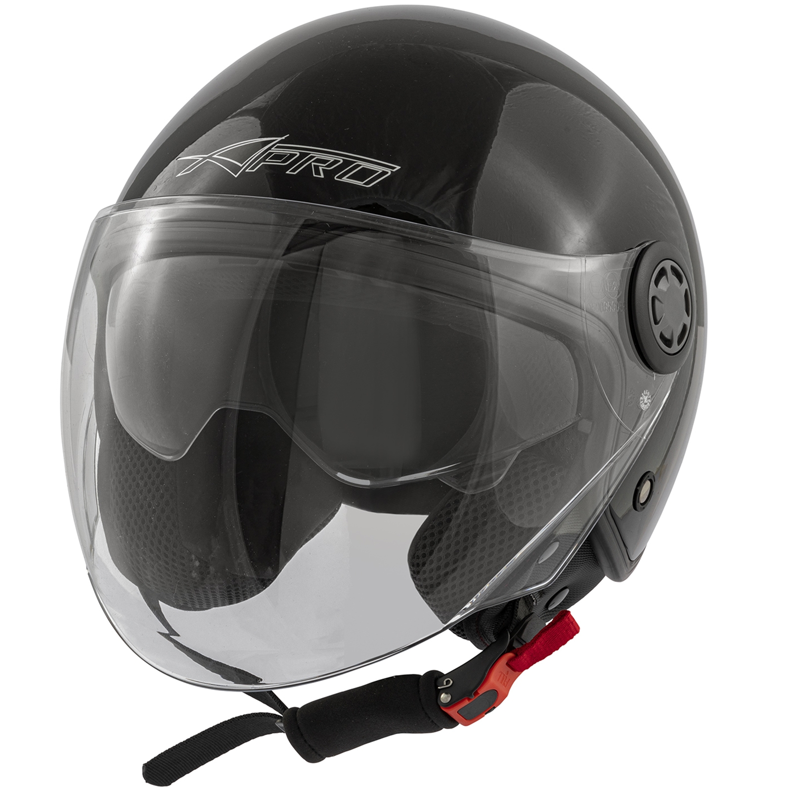 Jet Scooter Casco ECE 22 06 Moto Certificato Lunga Trasparente Visiera Parasole - Picture 5 of 99