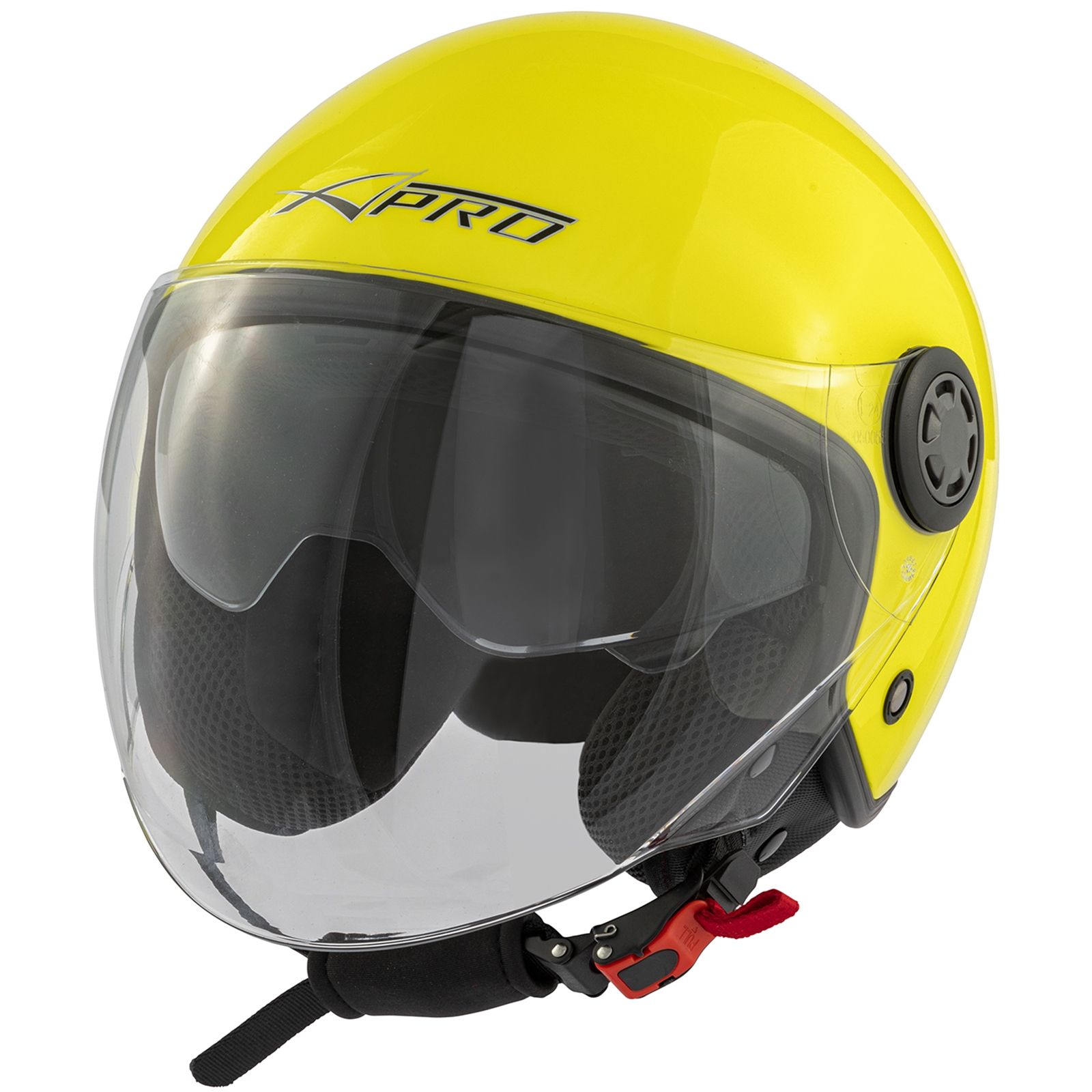 Jet Scooter Casco ECE 22 06 Moto Certificato Lunga Trasparente Visiera Parasole - Picture 23 of 99