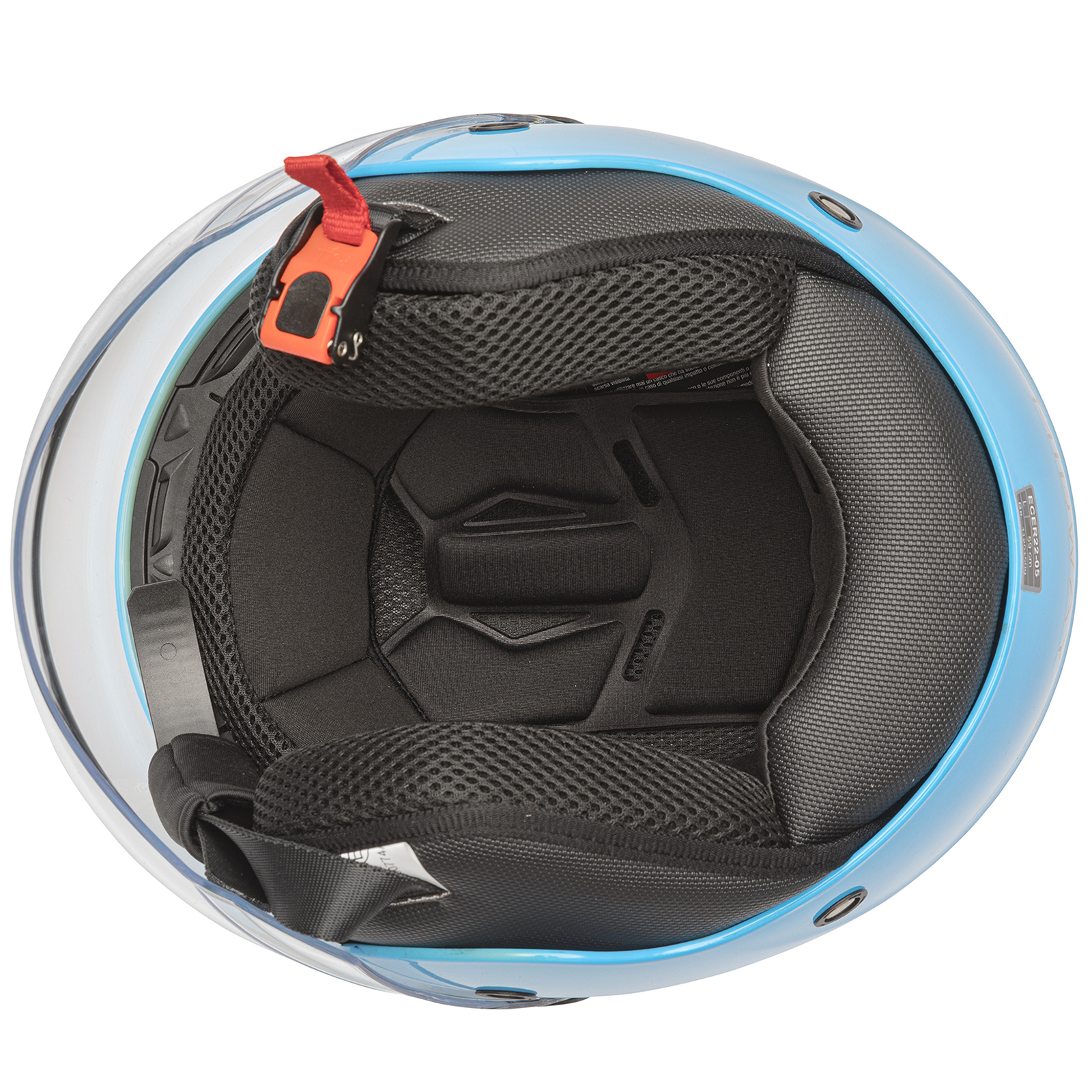 Jet Scooter Casco ECE 22 06 Moto Certificato Lunga Trasparente Visiera Parasole - Picture 44 of 99