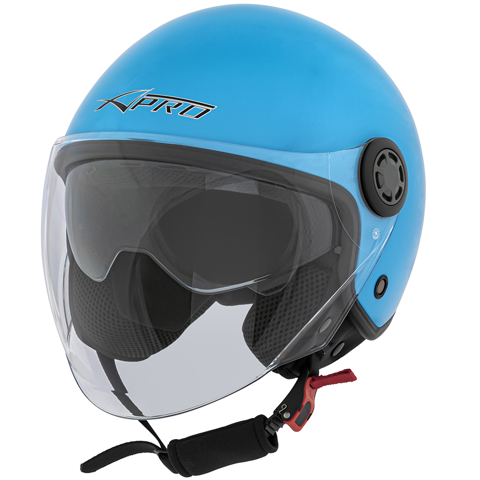 Jet Scooter Casco ECE 22 06 Moto Certificato Lunga Trasparente Visiera Parasole - Picture 47 of 99