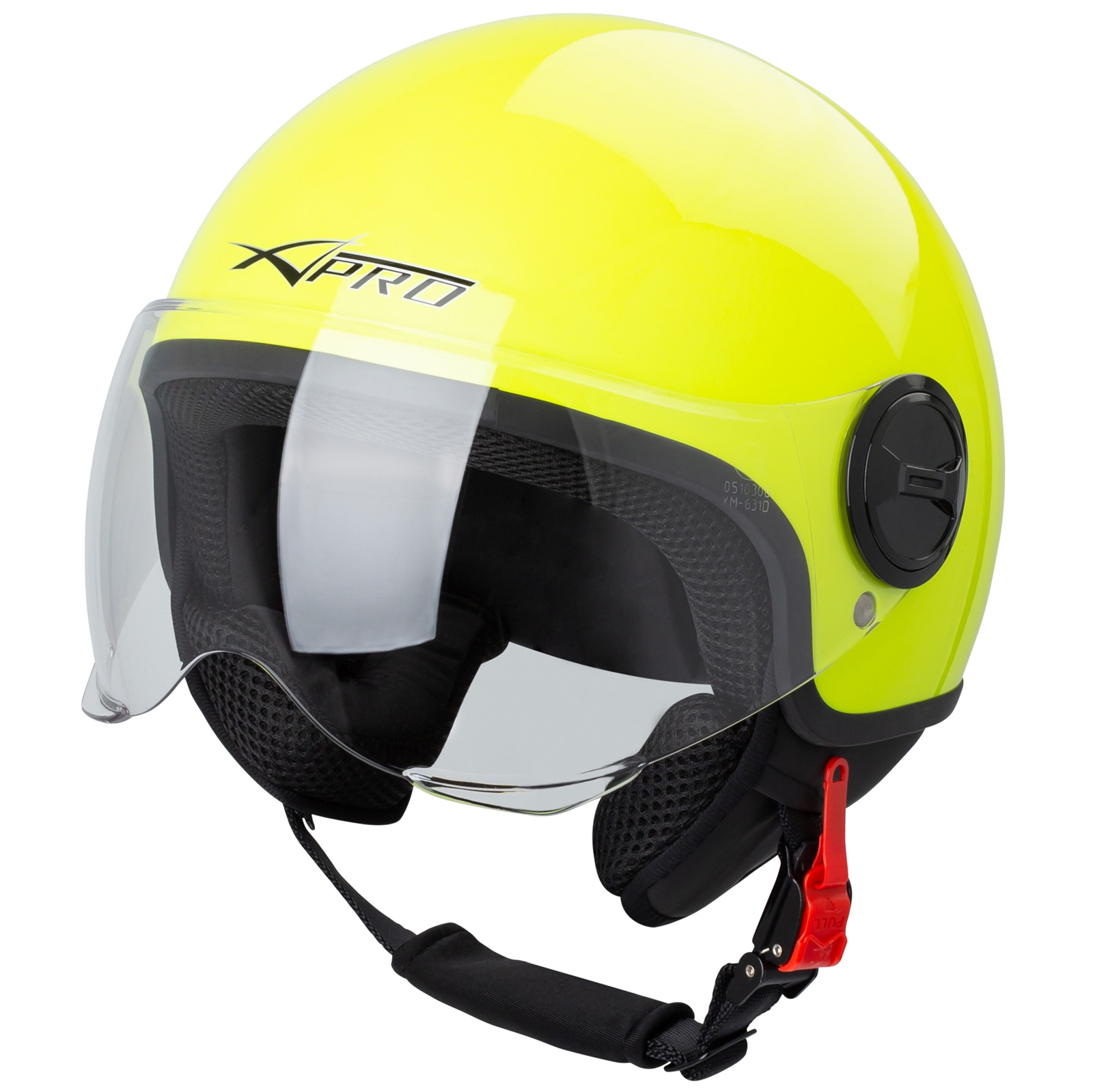 Demi Jet Helmet Moped Motorbike Scooter Visor SonicMoto - Foto 20 di 42